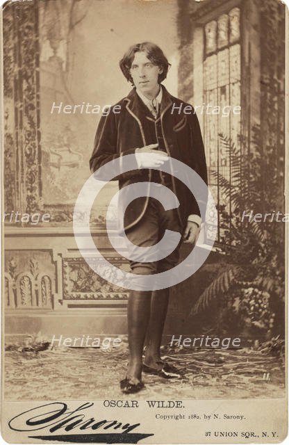 Portrait of Oscar Wilde (1854-1900), 1882. Creator: Sarony, Napoleon (1821-1896).