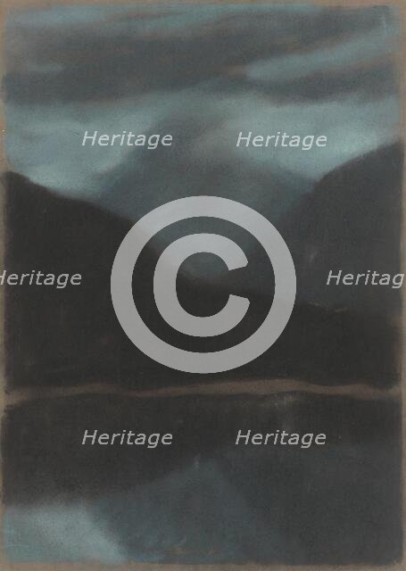 Evening on Strbske pleso, 1934. Creator: Zolo Palugyay.