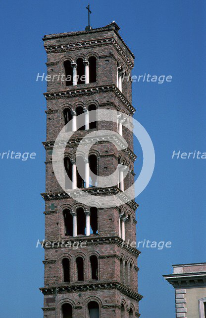 The tower of Santa Maria in Rome, 12th century. Artist: Unknown