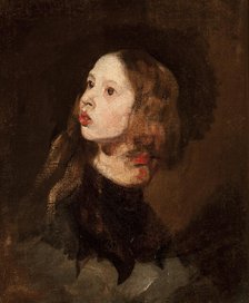 Portrait of Maria Michalowska, c1853. Creator: Piotr Michalowski.