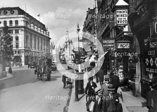 Strand, St Clement Danes, Australia House, Westminster, London, (c1920s?). Artist: Unknown