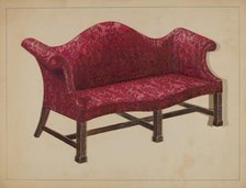 Sofa, 1935/1942. Creator: Frank Wenger.