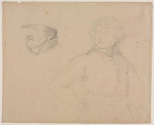 Study of Two Soldiers, 1818-1819. Creator: Théodore Géricault (French, 1791-1824).