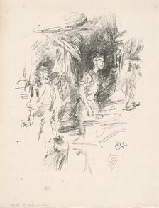 The Old Smith's Story, 1895. Creator: James Abbott McNeill Whistler.
