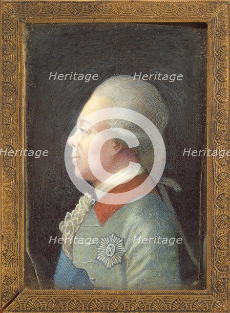 Portrait of Grand Duke Pavel Petrovich (1754-1801), 1780s. Artist: Anonymous  