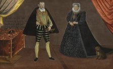 Portrait of a Princely couple, most probably John Frederick, Duke of Pomerania and his wife...,1590s Creator: Anon.