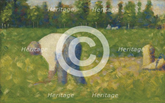 Paysan travaillant, 1883. Artist: Seurat, George Pierre (1859-1891)