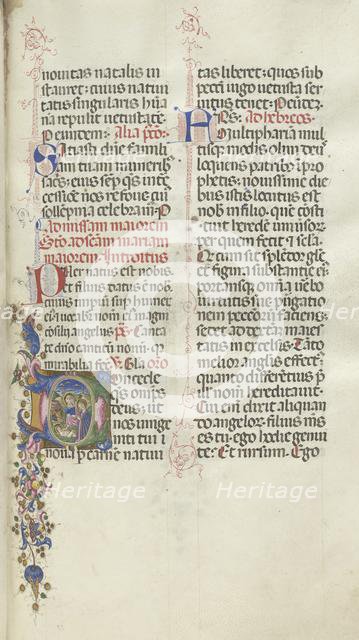 Missale: Fol. 22: Nativity, 1469. Creator: Bartolommeo Caporali (Italian, c. 1420-1503).