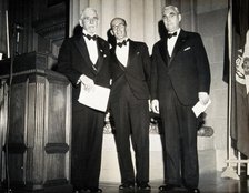 Three scientists at the Washington Congress of Tropical Medicine, 1948. Creator: Unknown.