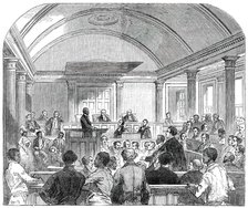 Trial of the Rioters (Oct. 1) in the Court-House, at Trinidad, 1850. Creator: Unknown.