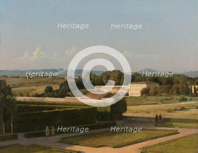 View of the Gardens of Villa Medici, 1811-1816. Creator: Michel Martin Drolling.