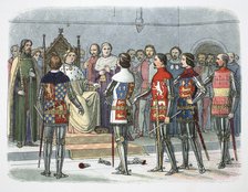 Nobles before King Richard II, Westminster, 1387 (1864).  Artist: James William Edmund Doyle