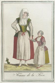 Costumes de Différents Pays, 'Femme de la Frise', c1797. Creator: Jacques Grasset de Saint-Sauveur.