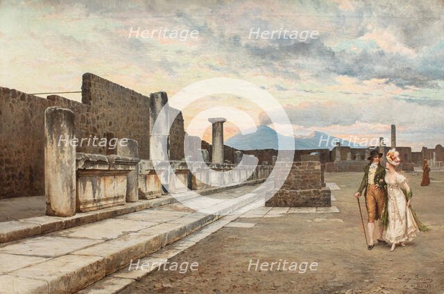 Il foro a Pompei. Creator: Bazzani, Luigi (1836-1927).