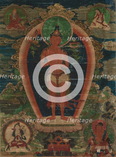 Bodhisattva Padmapani, early 1700s. Creator: Unknown.
