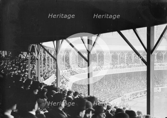 Game between Boston NL and New York NL at Polo Grounds (baseball), 1910. Creator: Bain News Service.
