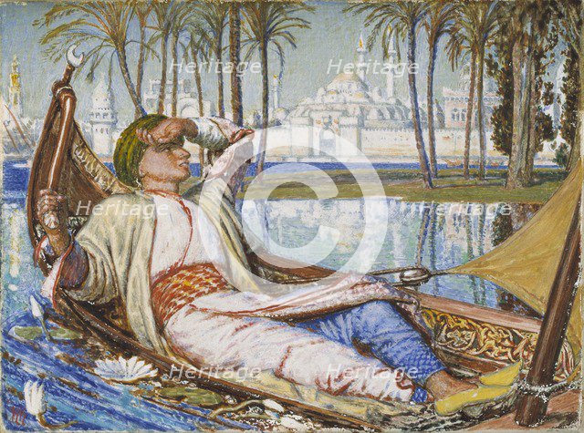 'The Golden Prime of Good Haroun Alraschid', 1866 (reworked in 1891). Artists: William Holman Hunt, William Holman Hunt.