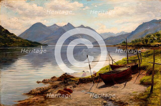 Loch Duich and the Five Sisters, c1905. Creator: Joseph Farquharson.