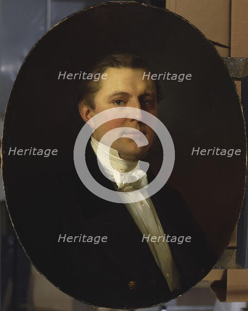 Privy Councillor Carl F. G. von Haartman, 1856. Creator: Johan Gustaf Köhler.