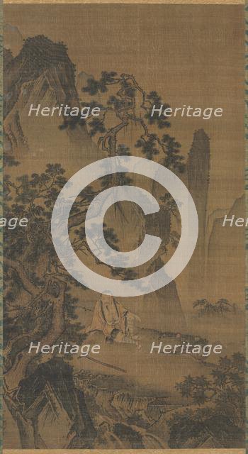 The Hermit Xu You Resting by a Stream, 1400s. Creator: Dai Jin (Chinese, 1388-1462).