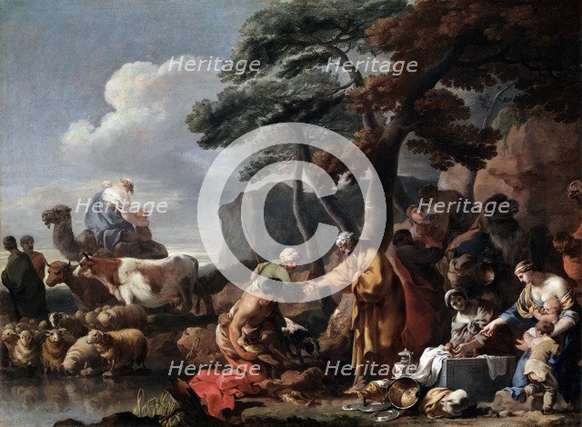 'Jacob burying the strange gods under the oak by Shechem', 17th century. Artist: Sébastien Bourdon