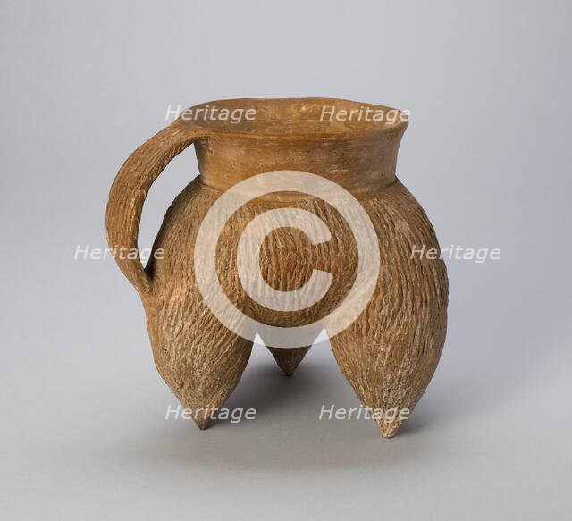 Lobed Tripod Cauldron (Li), Longshan culture (c. 2500-2000 BC). Creator: Unknown.