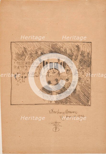 Strawberry Mansion, JUN 16, 1894. Creator: Robert Henri.