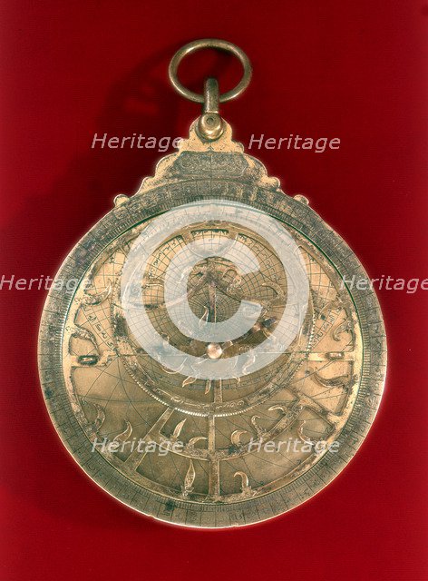 Astrolabe, Arabian navigational instrument, 11th century. Artist: Unknown