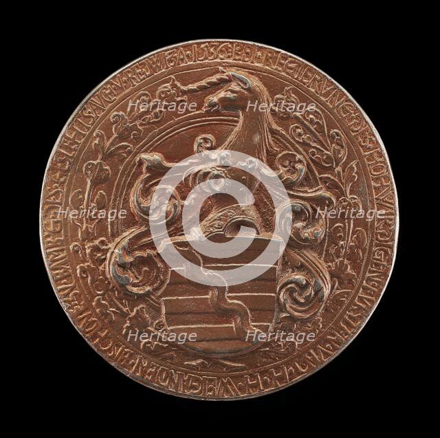 Coat of Arms [reverse], 1536. Creator: Peter Dell the Elder.