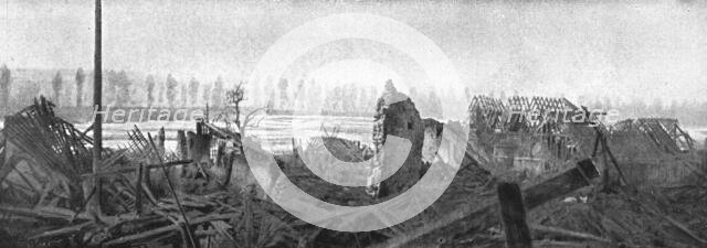 'Clery Repris; La lisiere Sud de Clery: vue sur les marais Ommiecourt', 1916. Creator: Unknown.