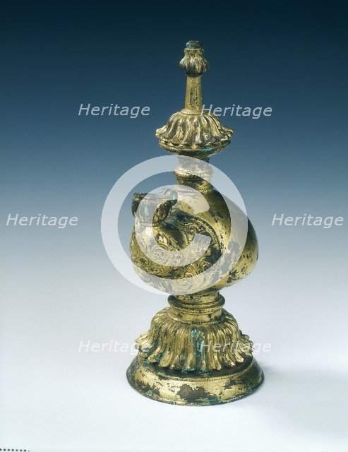 Gilt bronze kundika, Five Dynasties, early Liao or Northern Song dynasty, China, 10th century. Artist: Unknown