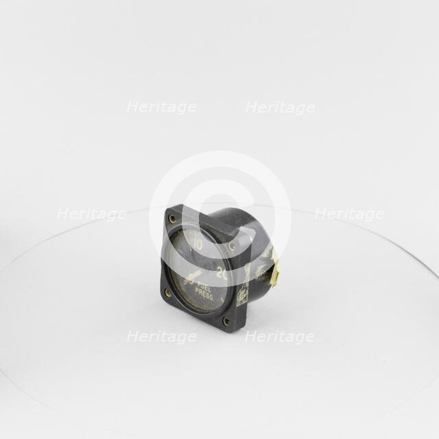 Indicator, Fuel Pressure, ca. 1943. Creator: Northern Engraving & Manufacturing Co.