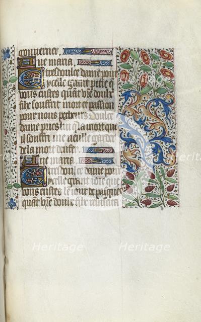 Book of Hours (Use of Rouen): fol. 150r, c. 1470. Creator: Master of the Geneva Latini (French, active Rouen, 1460-80).