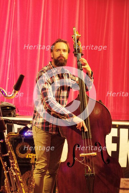 Matt Ridley, Darius Brubeck Quartet, Battle Jazz Festival, Battle, East Sussex, July 2023. Creator: Brian O'Connor.