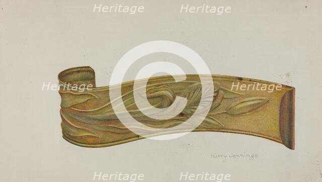 Tie-back, c. 1938. Creator: Harry Jennings.