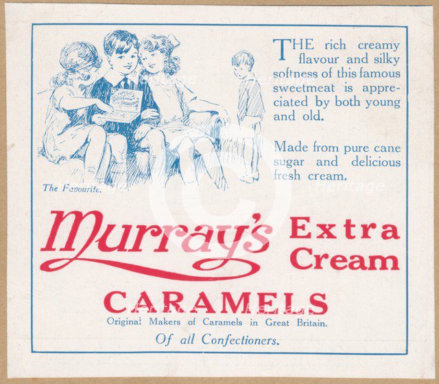 Murray's Caramels, c.1920. Creator: Wilfred Fryer.