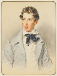 Portrait of Archduke Albrecht of Austria, Duke of Teschen (1817-1895) at the age of 17, 1834. Creator: Kriehuber, Josef (1800-1876).