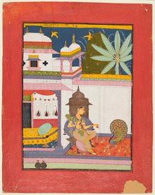 Page from a Ragamala series: Gujari Ragini, c. 1680. Creator: Unknown.