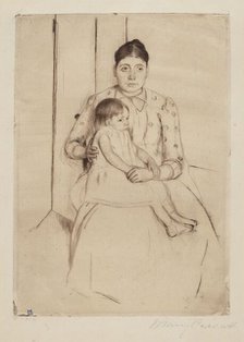 Repose, c. 1890. Creator: Mary Cassatt.