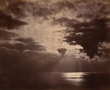 Sunset at Sea, 1860s. Creator: Colonel Stuart Wortley.