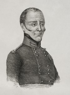Portrait of Ramón de Meer y Kindelán (1787-1869), 1st Baron de Meer and 1st Count of Gra, 1845.  Creator: Jose Gomez.