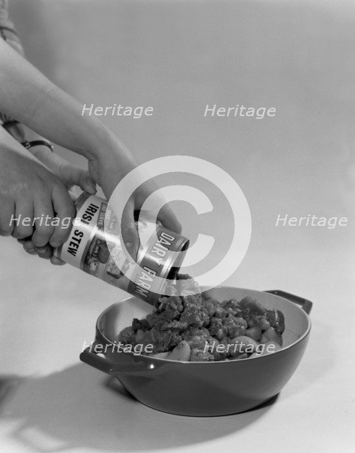 Dairy Farm tinned Irish Stew, 1968. Artist: Michael Walters