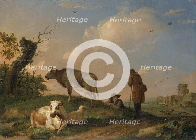 'Landscape with Cattle', 1670-1690. Artist: Johannes van der Bent