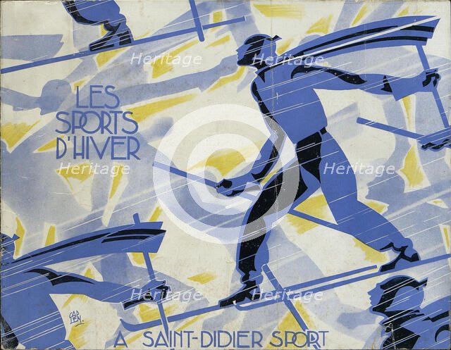 Les sports d'hiver à Saint-Didier Sport, 1935. Creator: Caplen (active 1920s-1930s).