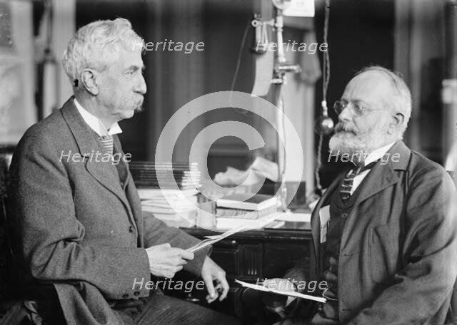 Brigadier General William Herbert Bixby with Col. William T. Rossell, 1914. Creator: Harris & Ewing.