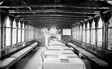 Interior of the College Barge, Christ Church College, Oxford, Oxfordshire, c1860-c1922. Artist: Henry Taunt