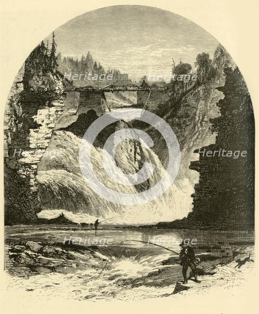 'Birmingham Falls, Ausable Chasm', 1874.  Creator: Harry Fenn.