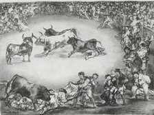 Spanish Entertainment from the 'Bulls of Bordeaux', 1825., 1825. Creator: Francisco Goya.