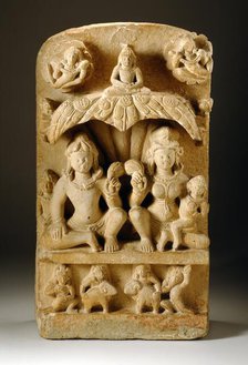 A Jain Family Group, between c.550 and c.600. Creator: Unknown.