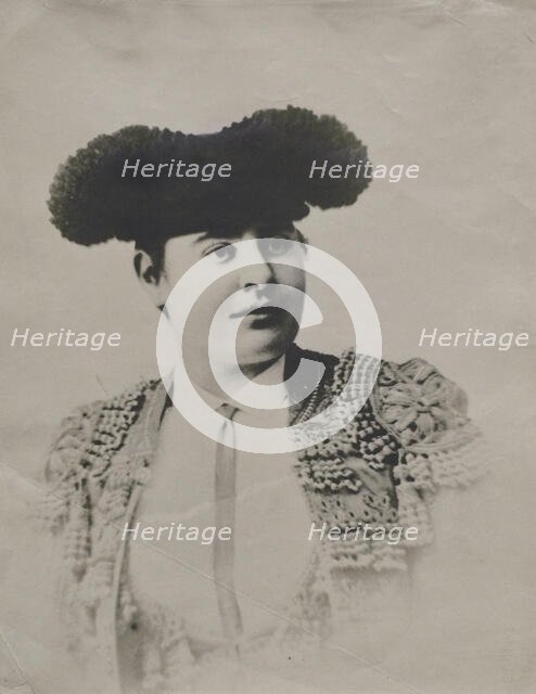 Portrait of a female bullfighter, last quarter of the 19th century.  Creator: Anon.